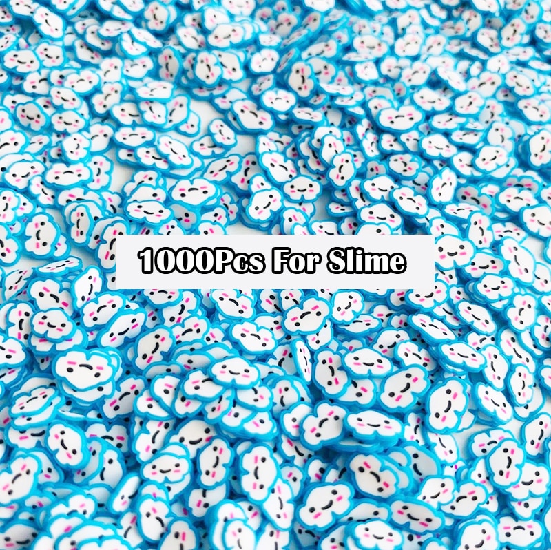 1000pcs Slime Fruit  Accessories Clay