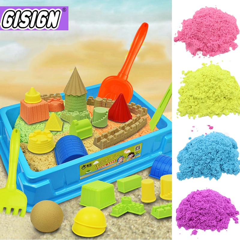 100g Magic Sand Toy Soft Clay Slime Educational Colored Space Sand Supplies