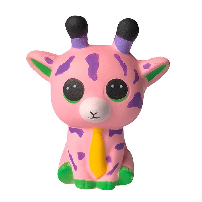 Kawaii Jumbo squishy Cartoon Animal Tie Sika Deer - Image 3