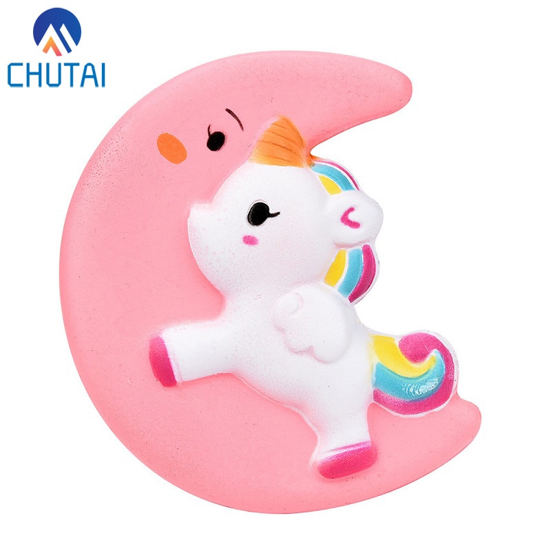 Jumbo Kawaii Moon Pegasus Unicorn Squishy  Antistress Relief Toy 11*10CM