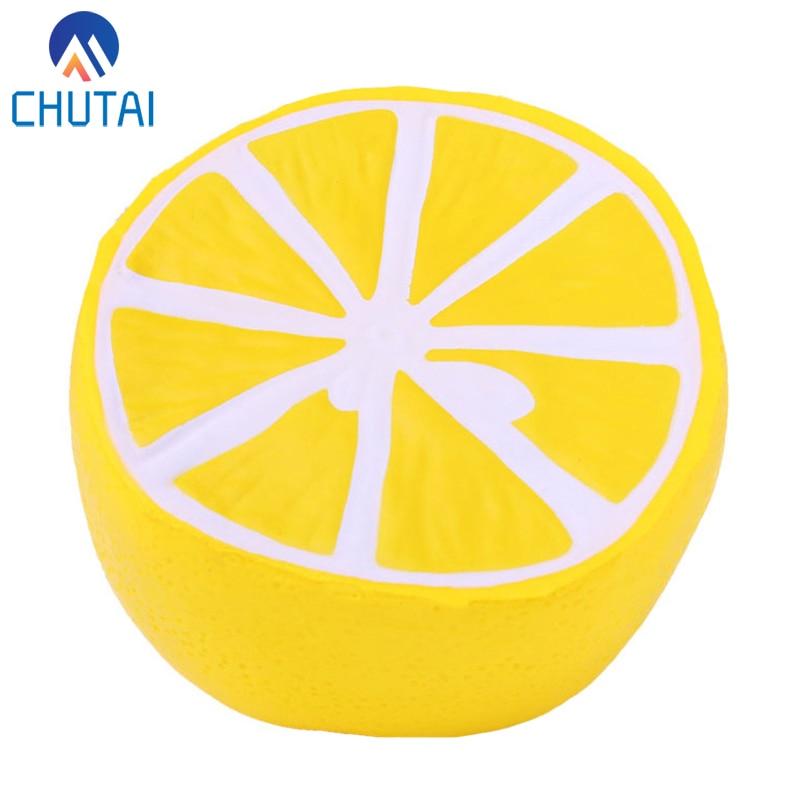 Jumbo Simulation Fruit Half Lemon Squishy  10*10CM