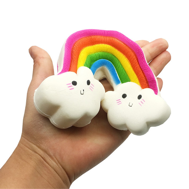 Kawaii Rainbow Smiley Soft Squishy Toys For Children - Image 4