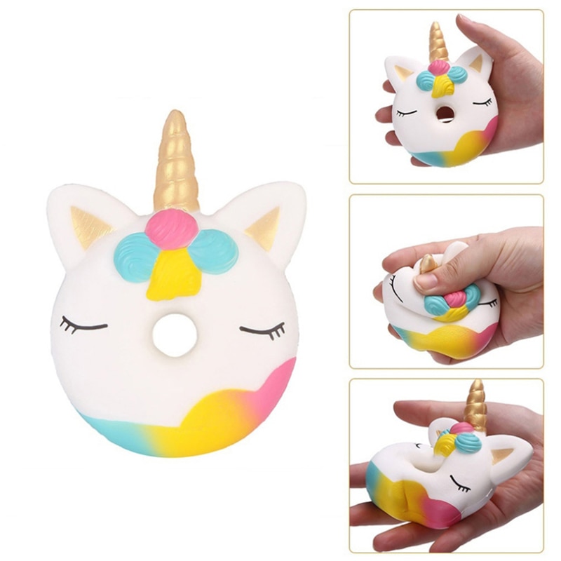 New Kawaii Unicorn Doughnut Squishy - Image 2
