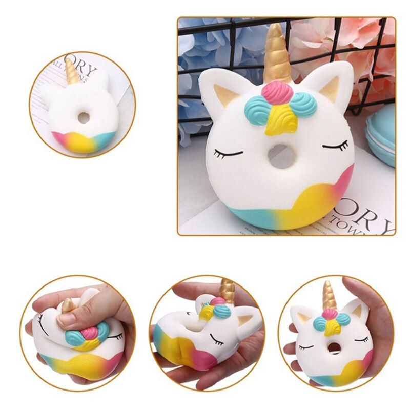 New Kawaii Unicorn Doughnut Squishy - Image 3