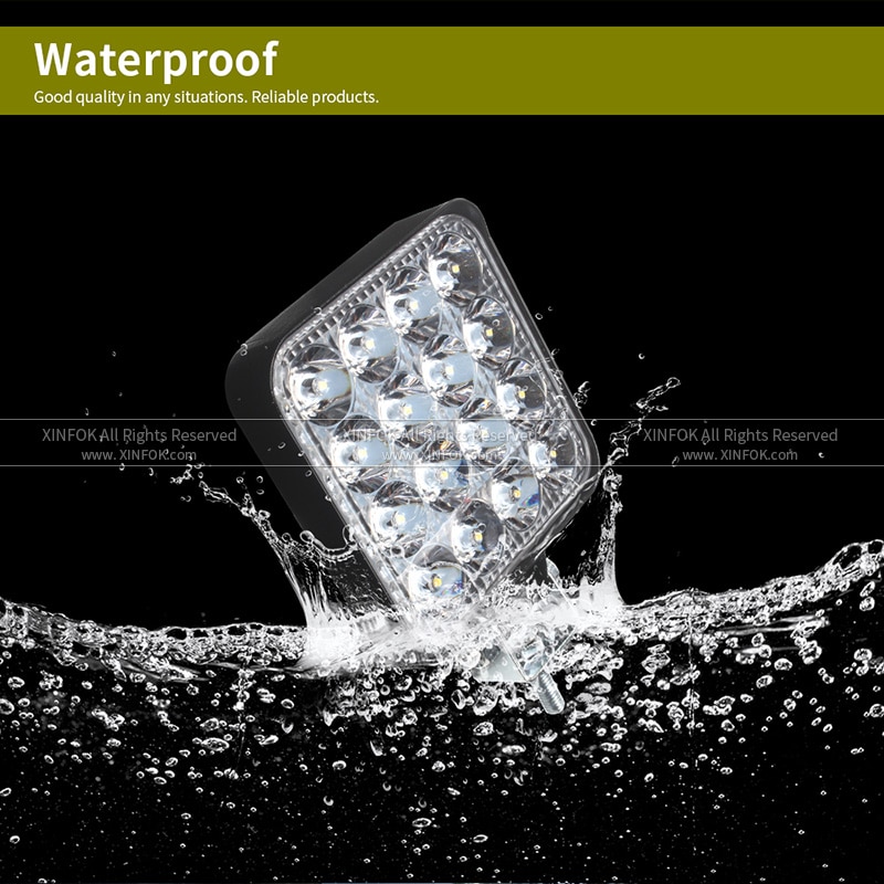 2 PCS Car Work Light LED COB Chips 27 watts 48 watts DC 12 24 volts Auto Lighting Light Bulbs - Image 4