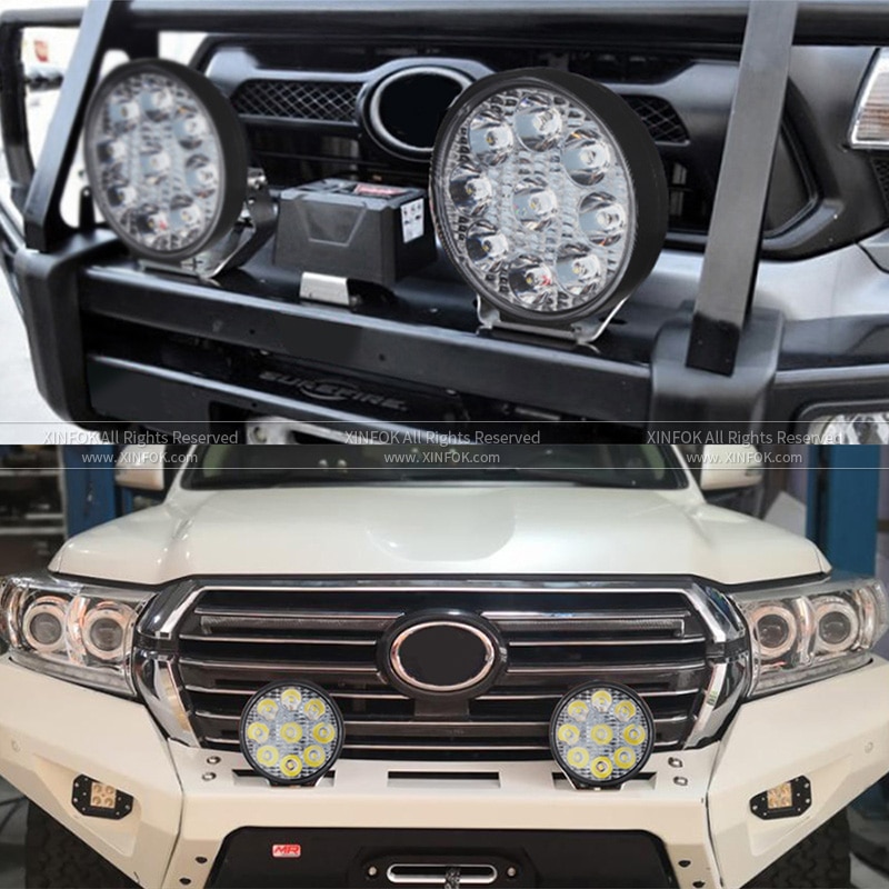 2 PCS Car Work Light LED COB Chips 27 watts 48 watts DC 12 24 volts Auto Lighting Light Bulbs - Image 6