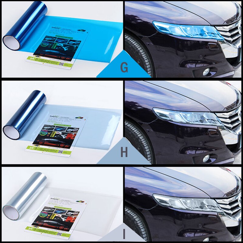 2019 New Car Lights Sticker Color Change Wrap Sheet Roll Film Car stickers Decals Styling Exterior Accessories 30*60cm/100cm - Image 5