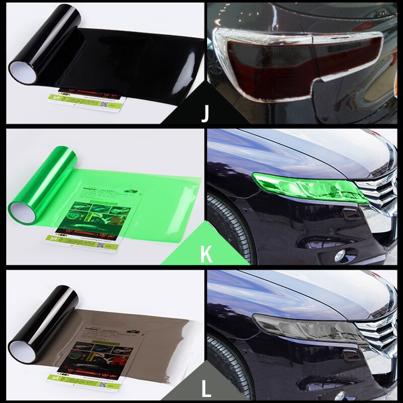 2019 New Car Lights Sticker Color Change Wrap Sheet Roll Film Car stickers Decals Styling Exterior Accessories 30*60cm/100cm - Image 6