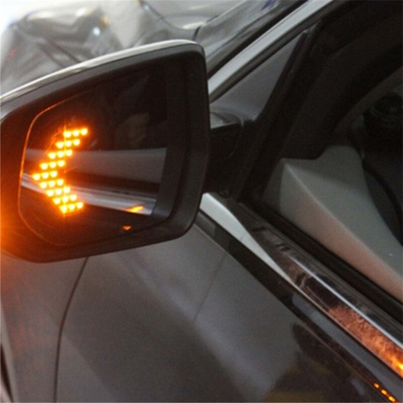2pcs Car Turn Signal Indicator Light Rear View Mirror LED Arrow Panel Auto Interior Exterior Parts Accessories