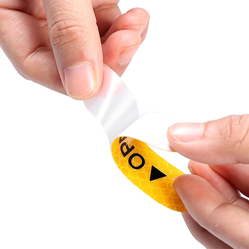 4Pcs/Set Car OPEN Reflective Tape Warning Mark Reflective Open Notice Bicycle Accessories Exterior Car Door Stickers - Image 5