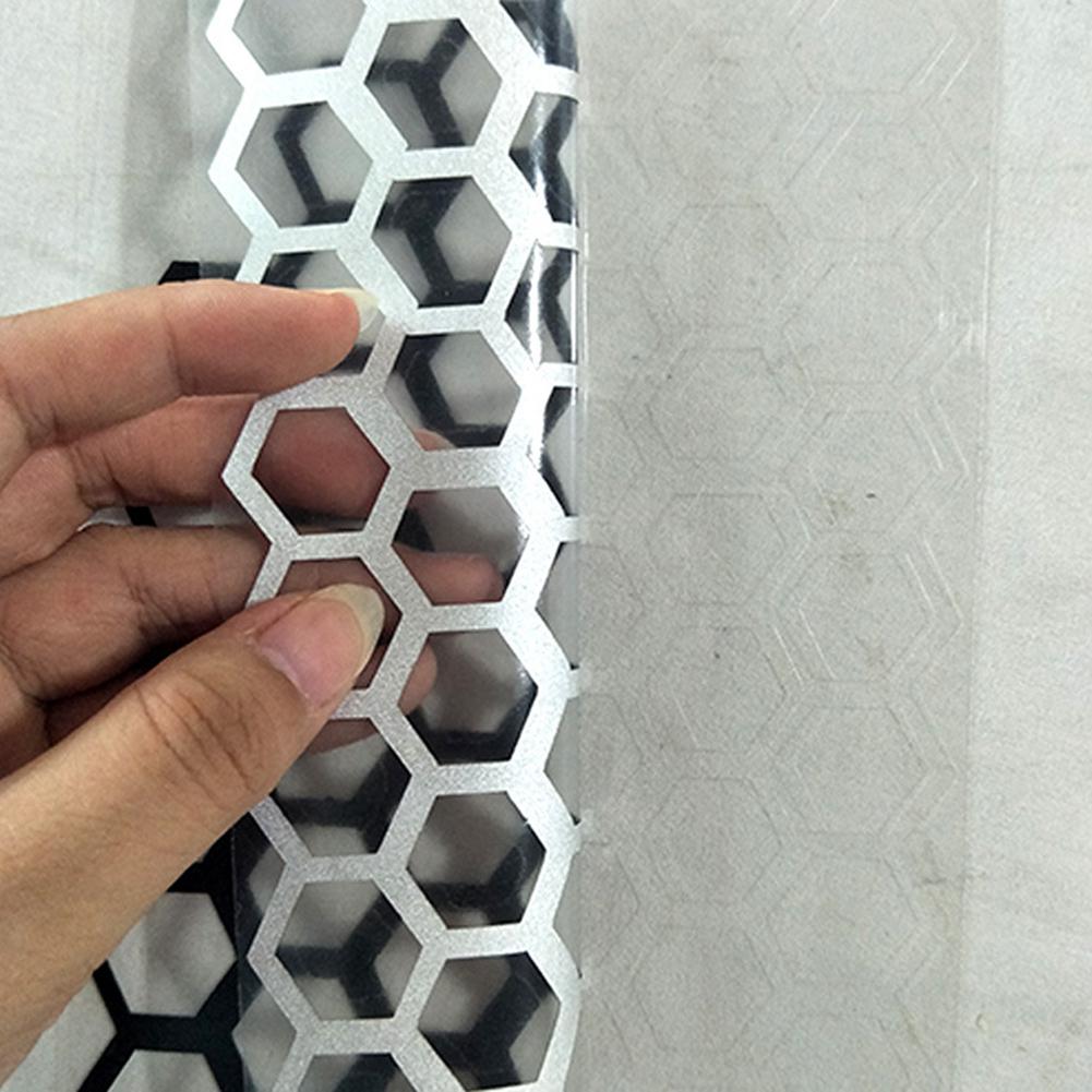 6 Pcs / Set PVC Car Rear Tail Stickers Light Taillight Lamp Cover Honeycomb Stickers PET DIY Exterior Decoration - Image 4
