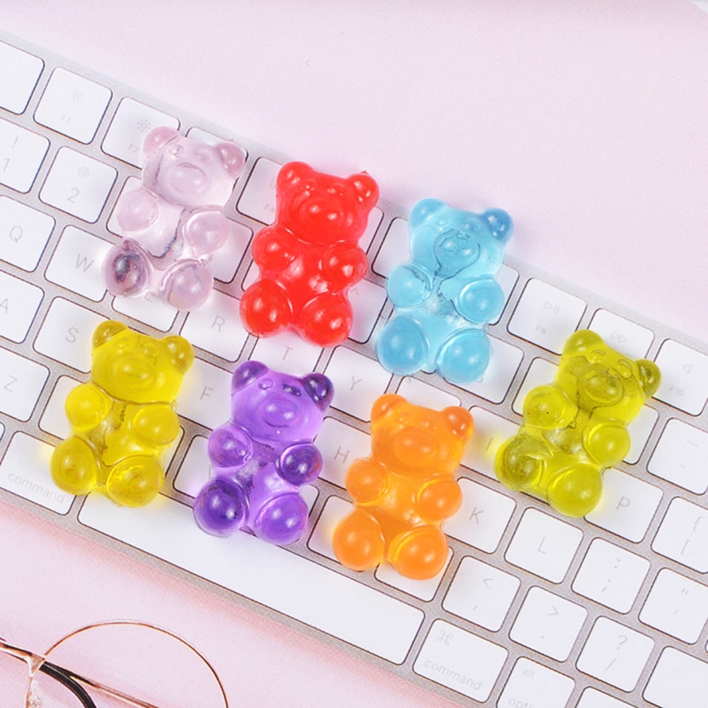 Mini Bear Charms for Slime Addition Sprinkles Candy Polymer Filler Modeling Clay - Image 3