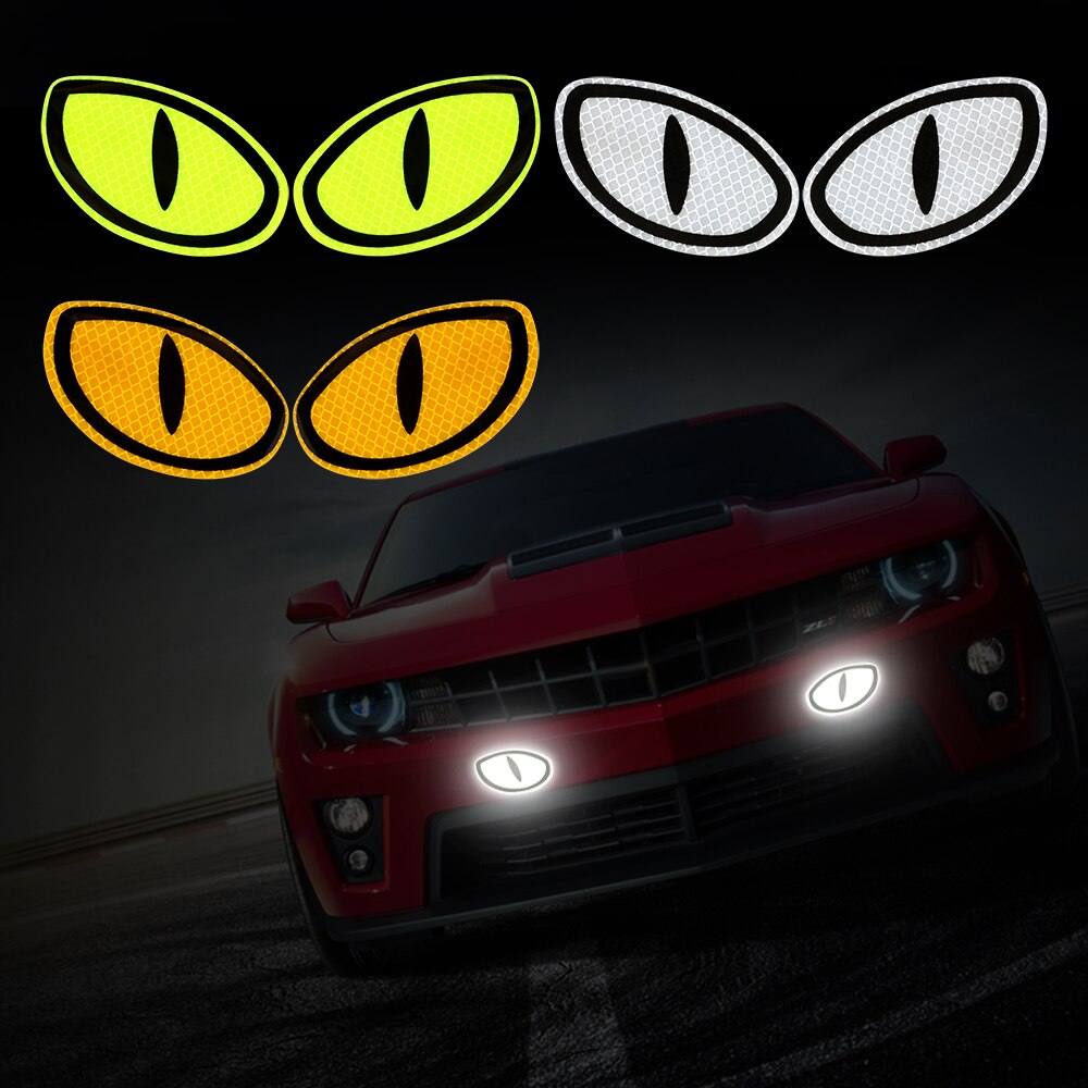 Reflective Tape Reflective Strips Exterior Accessories Car Reflective Sticker 2Pcs Car Sticker