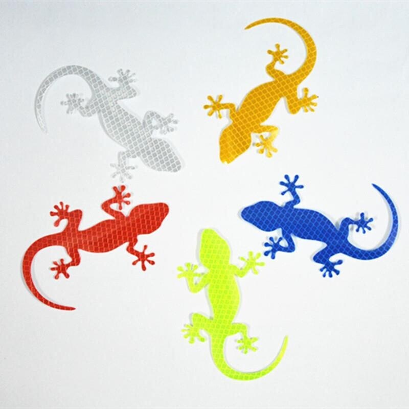 Car Reflective Sticker Safety Warning Mark Cars Auto Exterior Accessories Night Driving Warning Gecko Strip Light Reflector - Image 2