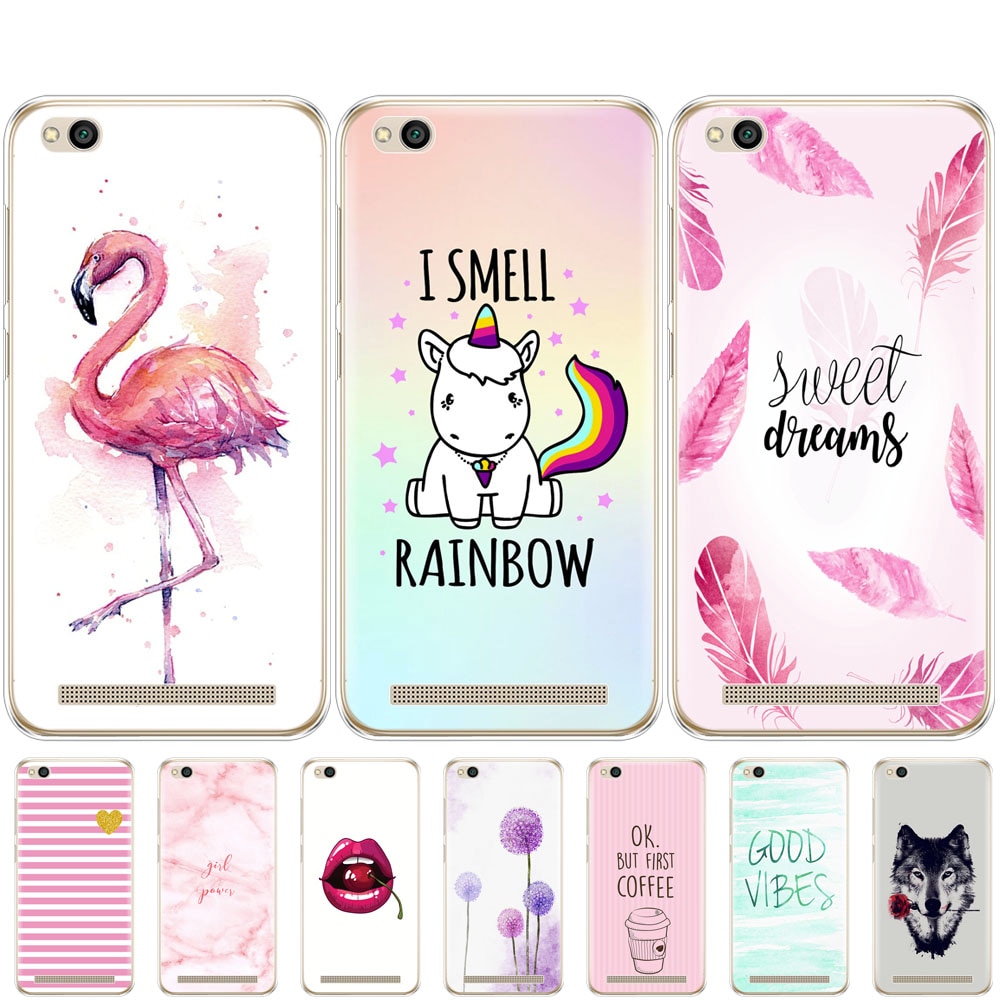 Case for Xiaomi Redmi 5A 5.0 inch Phone Case for Redmi 5A case Soft Silicon TPU Shell Painted Cover for Redmi 5a