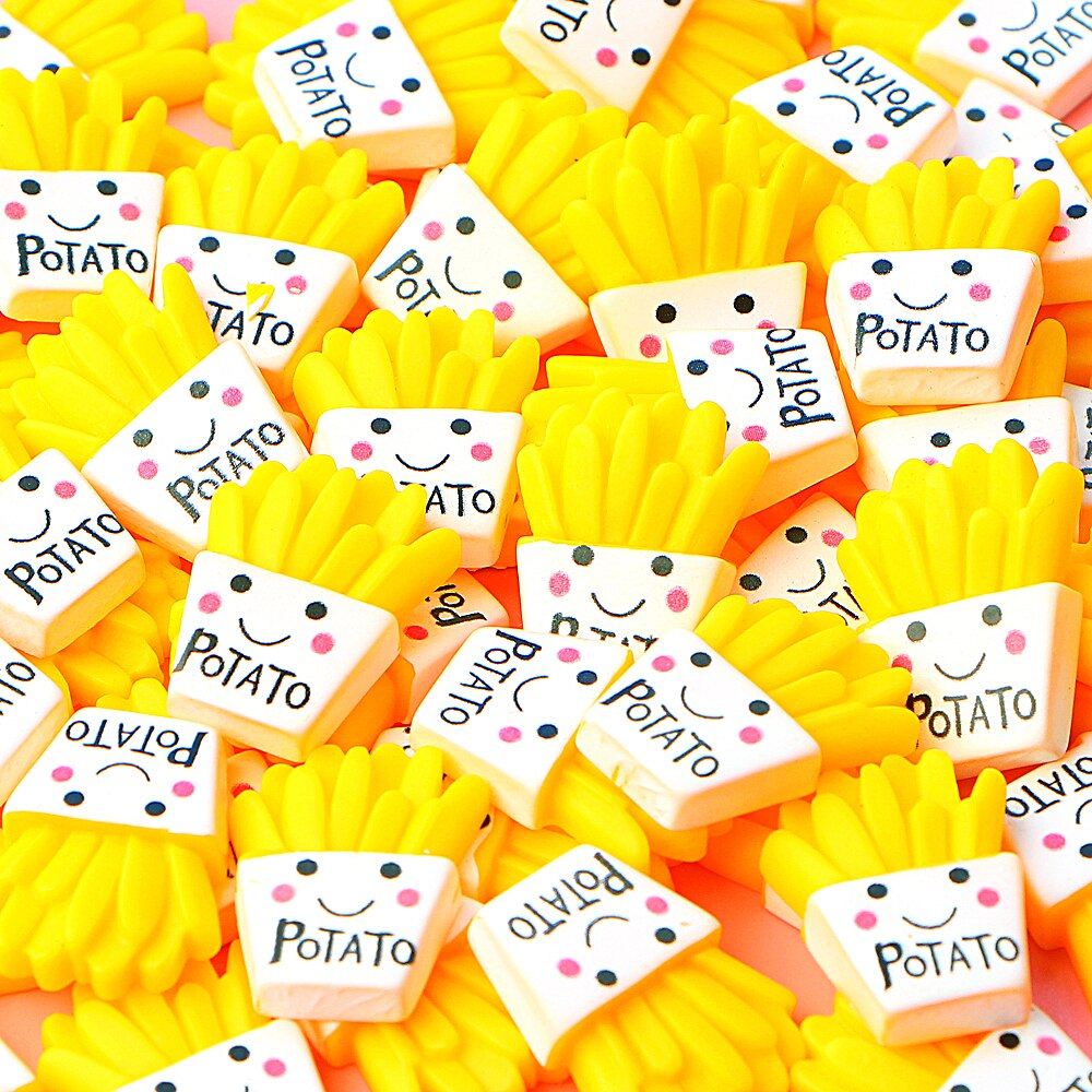 Fries Polymer Addition  for Slime Charms Filler Modeling