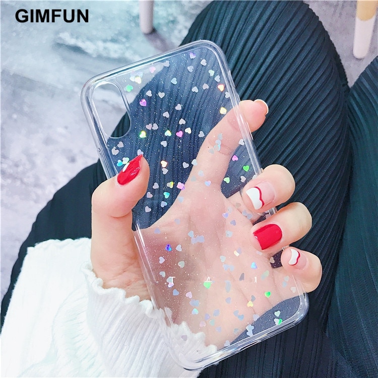 Star Bling Glitter Phone Case for I phone 11 Pro Max Back Love Heart Cover for Iphone12 Pro X max 7 6 8 Plus Mini - Image 6