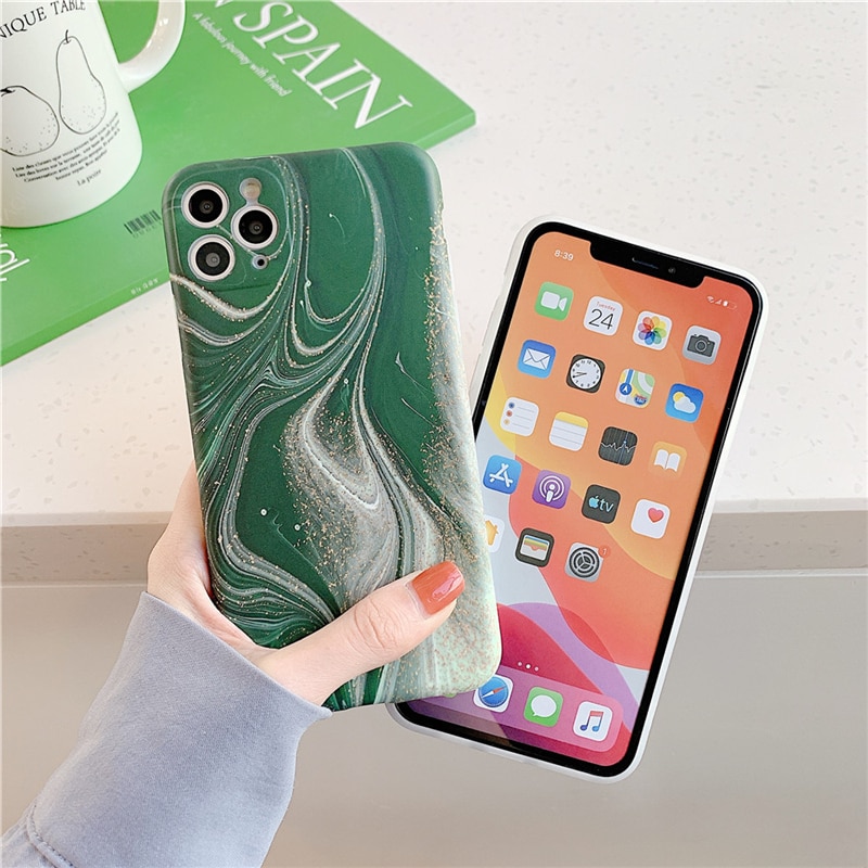 Vintage Marble Phone Case For iPhone 11 Pro Max X XR XS Max 12 Mini 7 8 Plus Luxury  Camera Protection Back Cover - Image 3