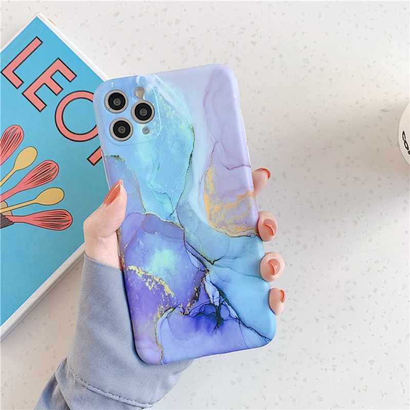 Vintage Marble Phone Case For iPhone 11 Pro Max X XR XS Max 12 Mini 7 8 Plus Luxury  Camera Protection Back Cover - Image 4