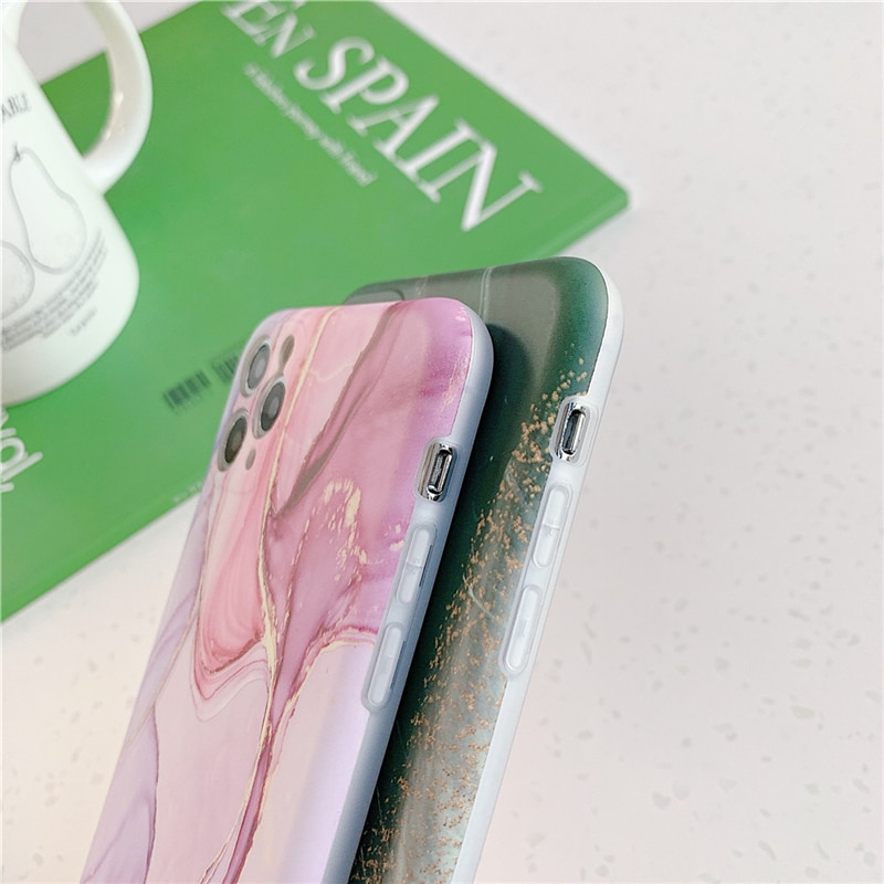 Vintage Marble Phone Case For iPhone 11 Pro Max X XR XS Max 12 Mini 7 8 Plus Luxury  Camera Protection Back Cover - Image 5