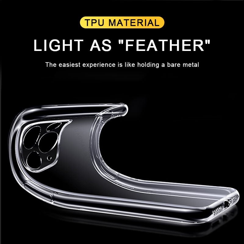 Lens Protection Clear Phone Case For iPhone 11 7 Case Silicone Soft Cover For iPhone 11 Pro XS Max X 8 7 6s Plus 5 SE 12 XR Case - Image 2