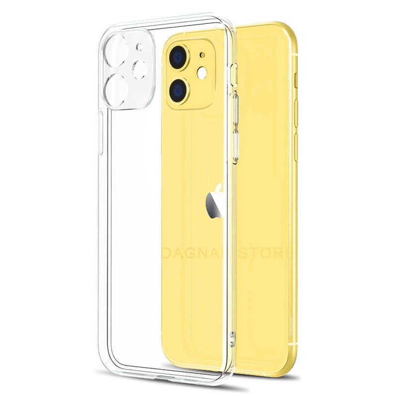 Lens Protection Clear Phone Case For iPhone 11 7 Case Silicone Soft Cover For iPhone 11 Pro XS Max X 8 7 6s Plus 5 SE 12 XR Case