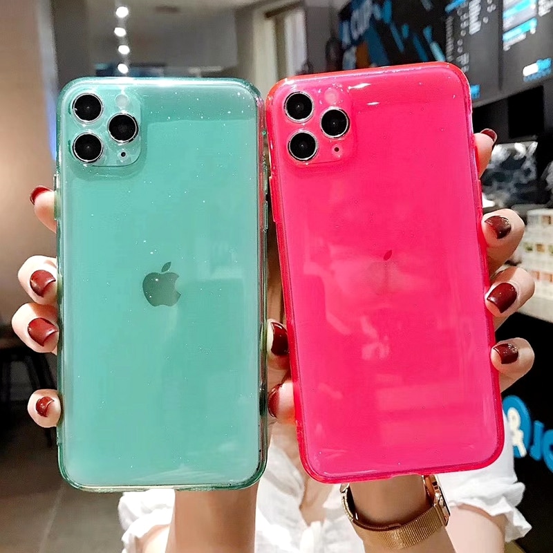 Luxury Candy Transparent Phone Case For iphone 11 12 mini Pro Max XS X XR 7 8 plus SE 2020 Soft Silicone Shockproof Cases Cover - Image 3