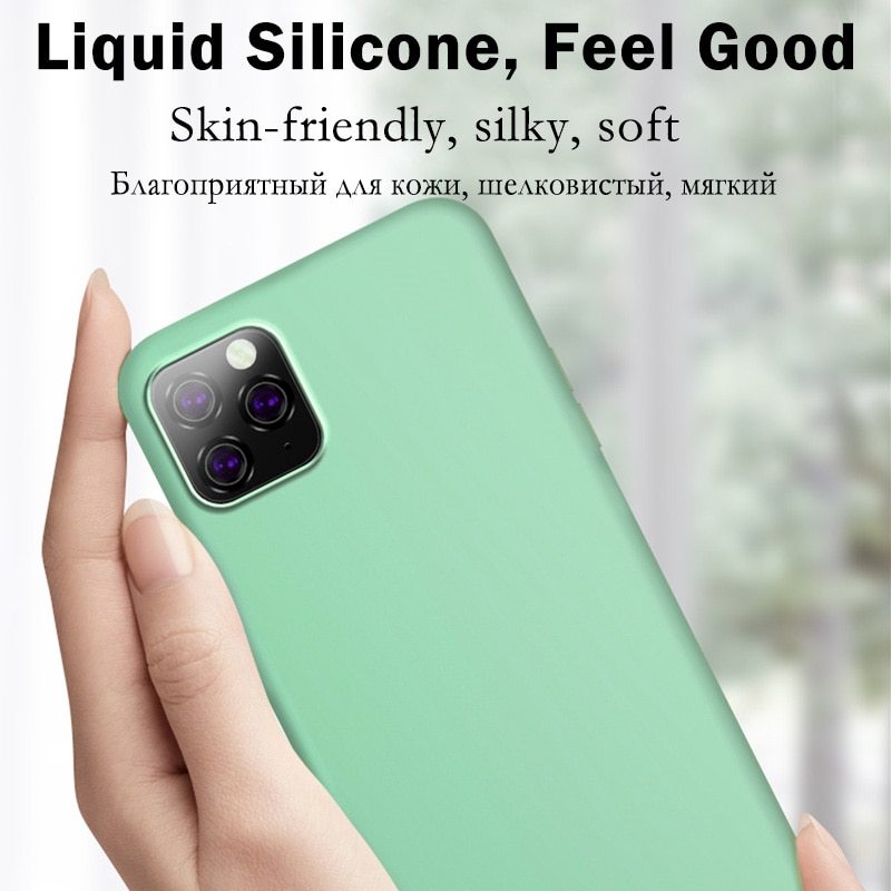 Original Liquid Silicone Luxury Case For Apple iPhone 11 12 Pro Max mini 7 8 6 6S Plus XR X XS MAX 5 5S SE Shockproof Case Cover - Image 4