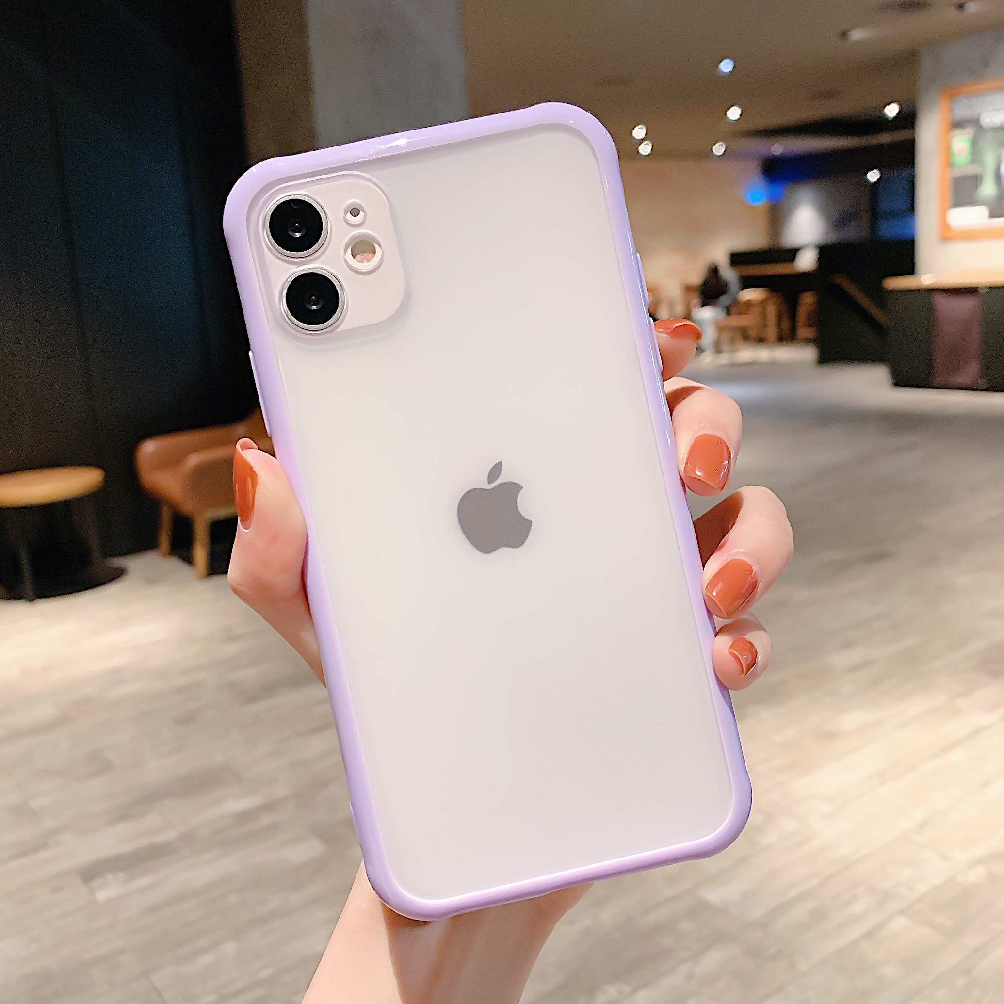 Transparent Phone Case For iPhone 12 11 Pro X Xs MAX XR 6 6s 7 8 Plus Camera Protection Candy Color Cover Case - Image 6