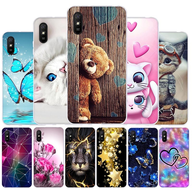 Case For Xiaomi Redmi 9A Case Silicone Soft Back Cover For Xiaomi Redmi 9A Phone Cases For Xiomi Redmi9a Covers Cute Bumper
