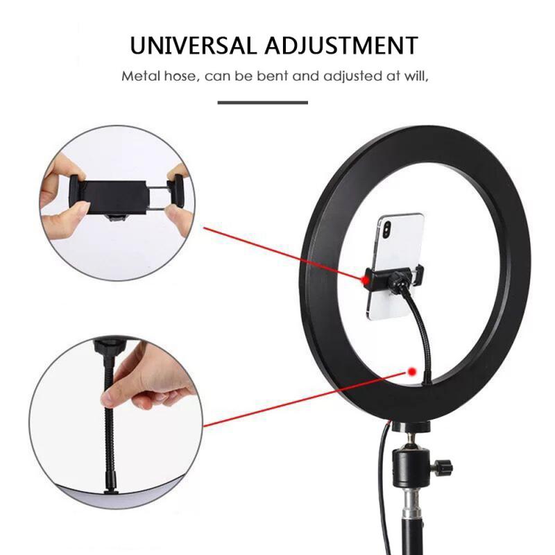 10"LED Ring Light With Stand Phone Holder Make-up for Camera iPhone YouTube - Image 3