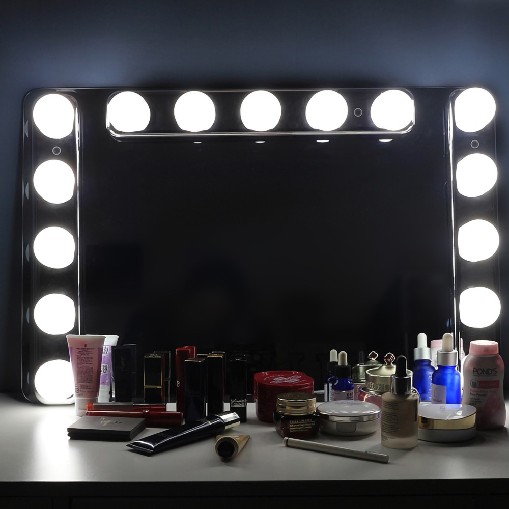 USB  Mirror Light 5 LED Bulbs Vanity Light Color Temperature Adjustable Hollywood make up lights Battery Powered - Image 4
